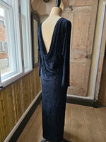 Load image into Gallery viewer, Antique Vintage 1930s Art Deco Black Backless Dress
