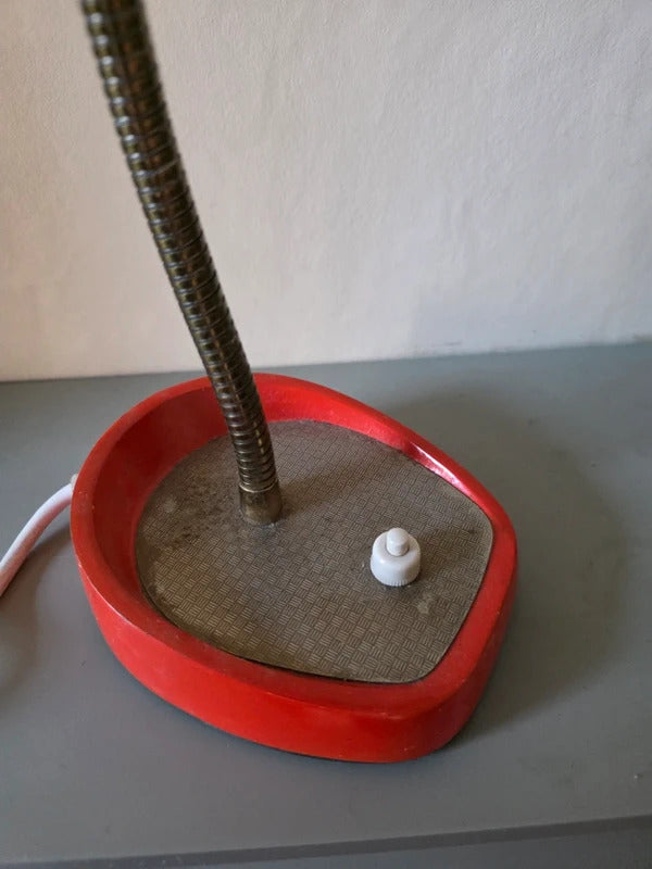 Vintage 1960s Pifco Red Desk Lamp – Made in England
