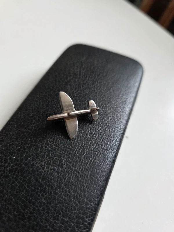 Vintage WW1 Trench Art Sweetheart Brooch – Aeroplane Pin