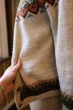 Load image into Gallery viewer, Vintage 1970s fairisle cardigan  - button down -  wool
