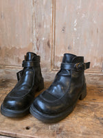 Load image into Gallery viewer, Vintage 90s Dr Martens Black Leather Ankle Boots UK 4 Y2K Grunge Festival
