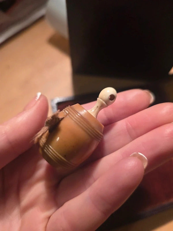 Antique Amber Tape Measure  Early 20th Century