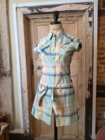 Load image into Gallery viewer, Vintage Y2K Kaporal Cotton Shirt Dress | Embroidered Plaid Mini | Preppy | UK8
