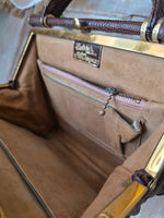 Load image into Gallery viewer, Vintage 1930s Lederer Handbags Russell &amp; Bromley Genuine Snakeskin Bag
