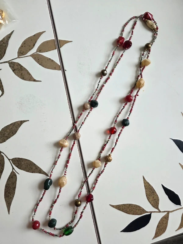 Vintage 1920s 1930s Neiger Brothers Beaded Necklace – Art Deco Czech Glass