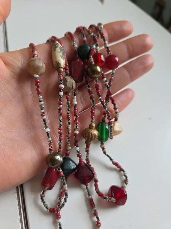 Vintage 1920s 1930s Neiger Brothers Beaded Necklace – Art Deco Czech Glass