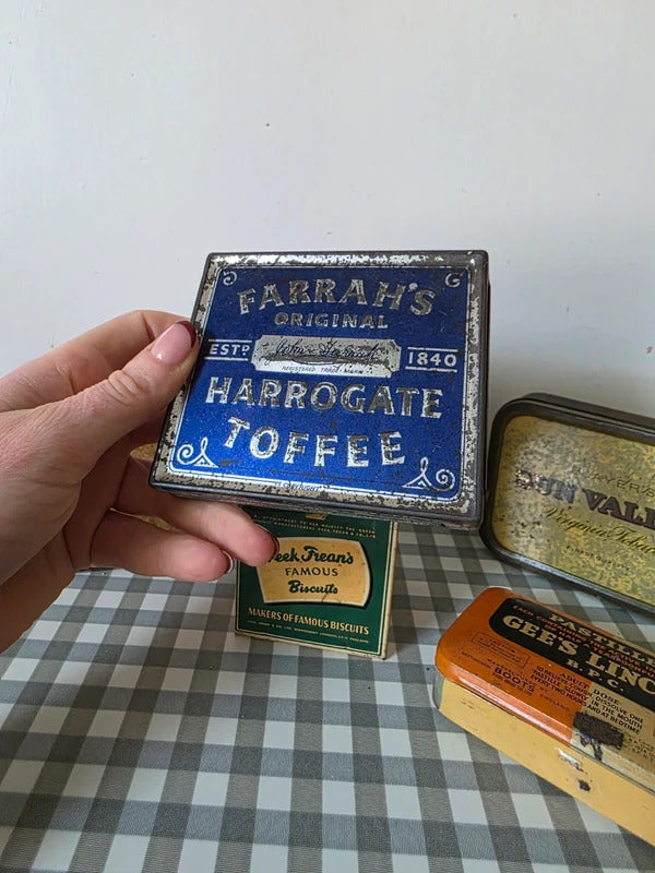 Vintage Advertising Tin Job Lot – Peek Frean, Boots, Farrah’s, Player’s Tobacco
