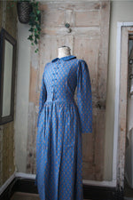 Load image into Gallery viewer, Vintage 1980s Laura Ashley Dress - Wool and cotton -folk print UK8/10
