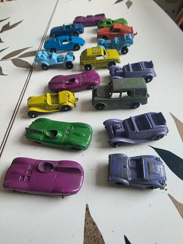 Vintage Tootsietoy Die Cast Car Job Lot – 1930s 1940s 1950s Mini Metal Cars