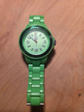 Y2K Ice-Watch – Green Silicone Strap – 2000s
