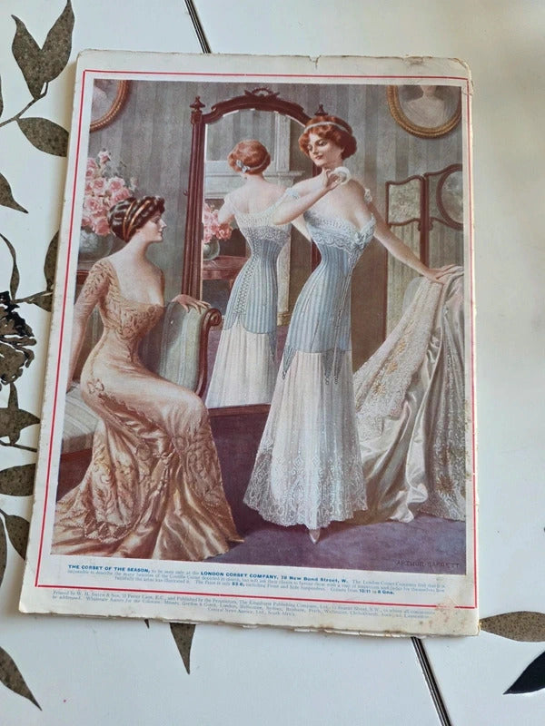 Antique 1911 Playgoer And Society Illustrated Magazine Butterfly On The Wheel