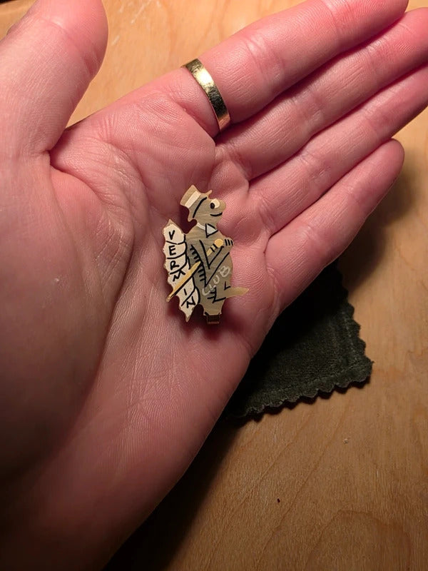 Vintage 1930s–40s Vermin Club Novelty Brooch
