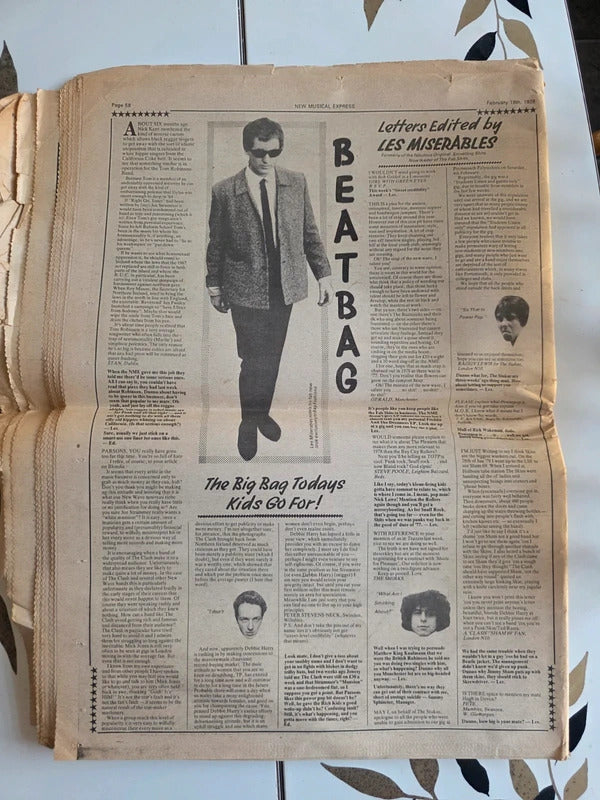 Vintage NME Newspaper February 18 1978 Sid Vicious Elvis Costello Punk