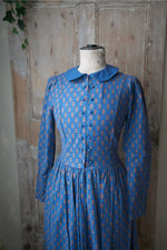 Load image into Gallery viewer, Vintage 1980s Laura Ashley Dress - Wool and cotton -folk print UK8/10

