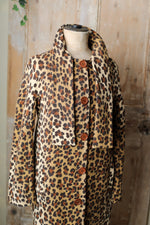 Load image into Gallery viewer, Vintage Y2K Moschino wool leopard print coat - 1960s style original
