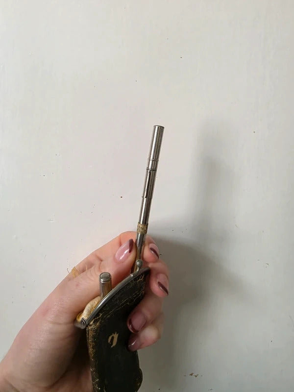 Antique 1930s–1940s Thermometer with Original Case