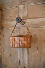 Load image into Gallery viewer, Vintage 1940s-early 1950s wooden bamboo box - tiki bag
