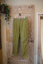 Load image into Gallery viewer, Vintage Y2K Green Burberry trousers - cotton denim UK8

