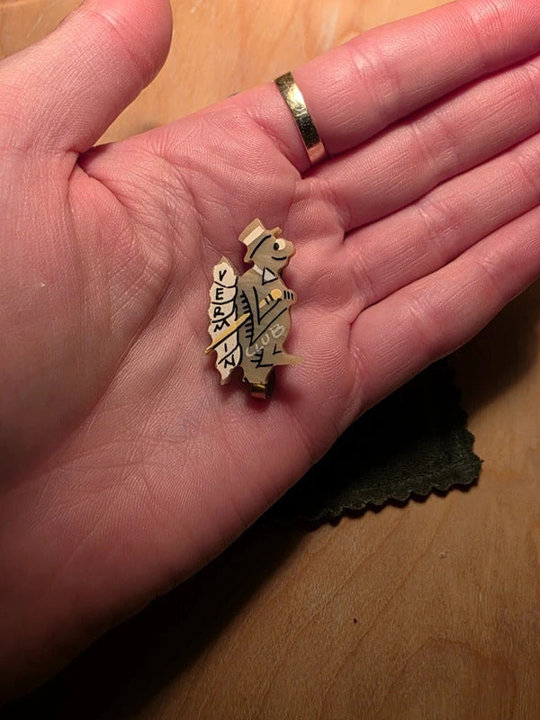 Vintage 1930s–40s Vermin Club Novelty Brooch