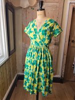Load image into Gallery viewer, Vintage 1950s Cotton Fit And Flare Dress UK 8/10
