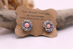 Load image into Gallery viewer, Vintage 1940s micro bead glass pastel bead clip ons
