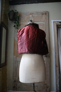 Vintage 1940s Mink Fur Coat – Dark Brown – Original Swing Cropped Evening Jacket