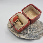 Load image into Gallery viewer, Vintage jewellery - Antique - Coral - Gold ring - 14ct
