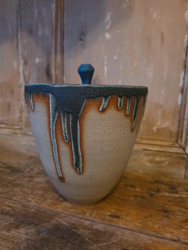Vintage Mid-Century Studio Pottery Pestle & Mortar