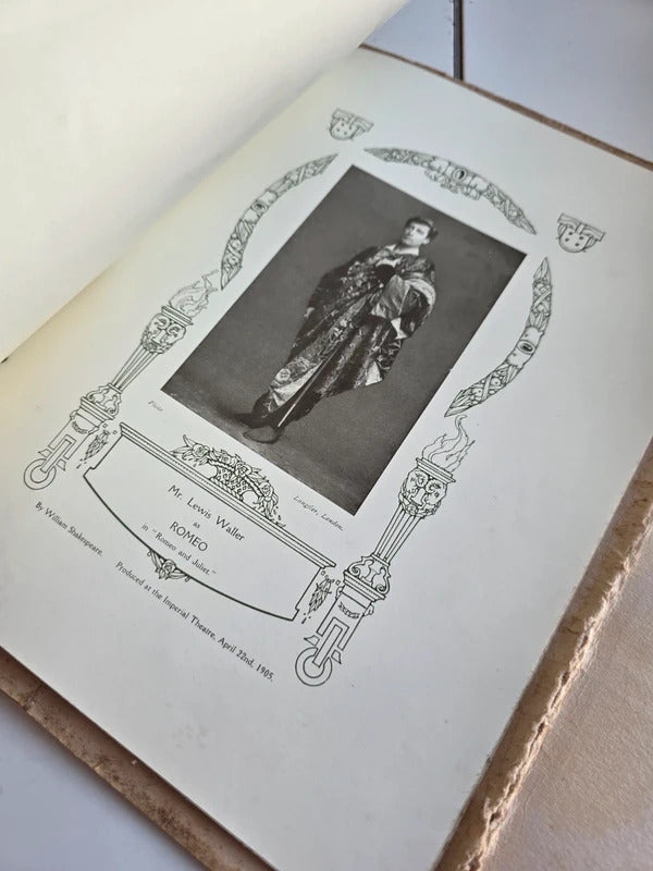 Antique 1909 Parts I Have Played Lewis Waller Actor Booklet 30 Photographs