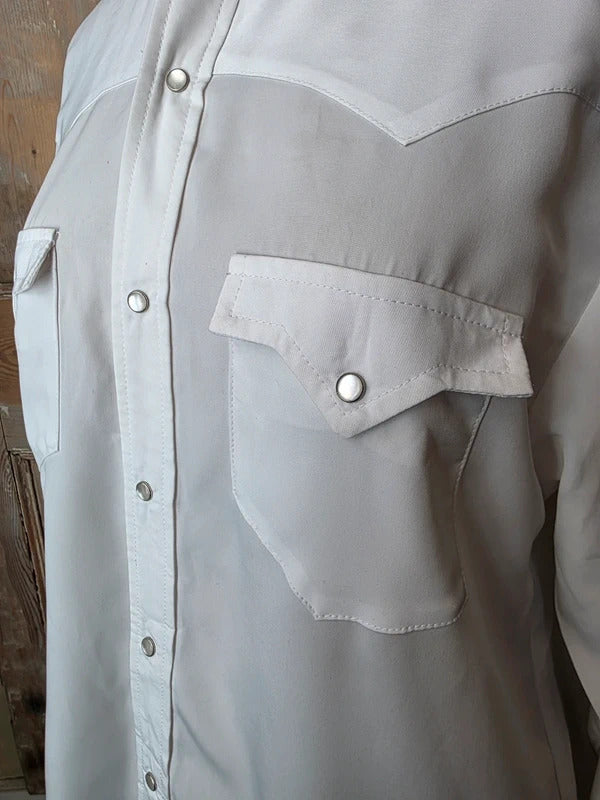 Vintage 1970s western pearl popper button shirt