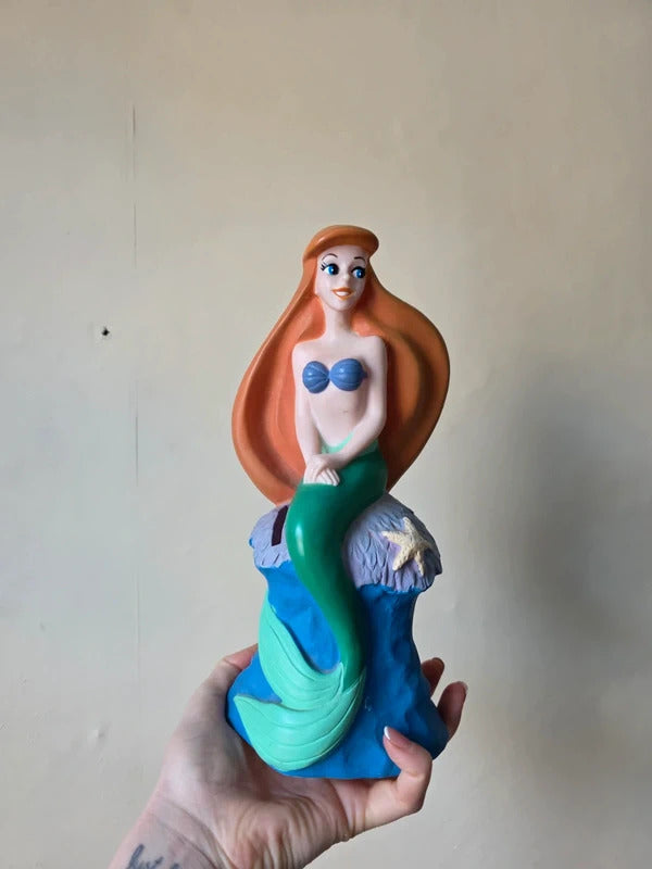 Original Disney Ariel money box, late 1980s / early 1990s.