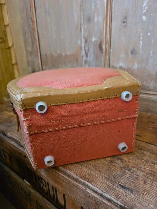 Vintage western horseshoe Vanity Case suitcase
c. 1950s