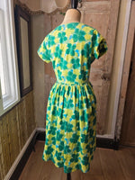 Load image into Gallery viewer, Vintage 1950s Cotton Fit And Flare Dress UK 8/10
