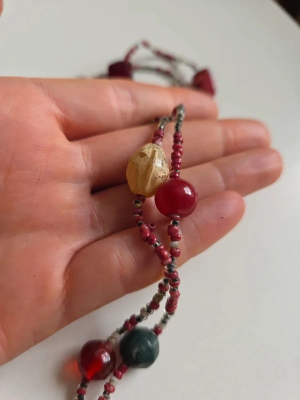 Vintage 1920s 1930s Neiger Brothers Beaded Necklace – Art Deco Czech Glass