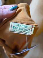 Load image into Gallery viewer, Vintage 1980s Classic Essentials Silk Blouse | Caramel Utility Shirt | UK 12
