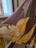 Load image into Gallery viewer, Vintage 1990s Spighefiordaliso Sheer Silk Skirt |floral Print | Made in Italy | UK 8 / W28" pietra
