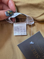 Load image into Gallery viewer, Vintage Max Mara Silk Blouse | Gold Cowl Drape Neck | Fluid Silk | UK 12 pietra
