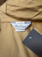 Load image into Gallery viewer, Vintage Max Mara Silk Blouse | Gold Cowl Drape Neck | Fluid Silk | UK 12 pietra
