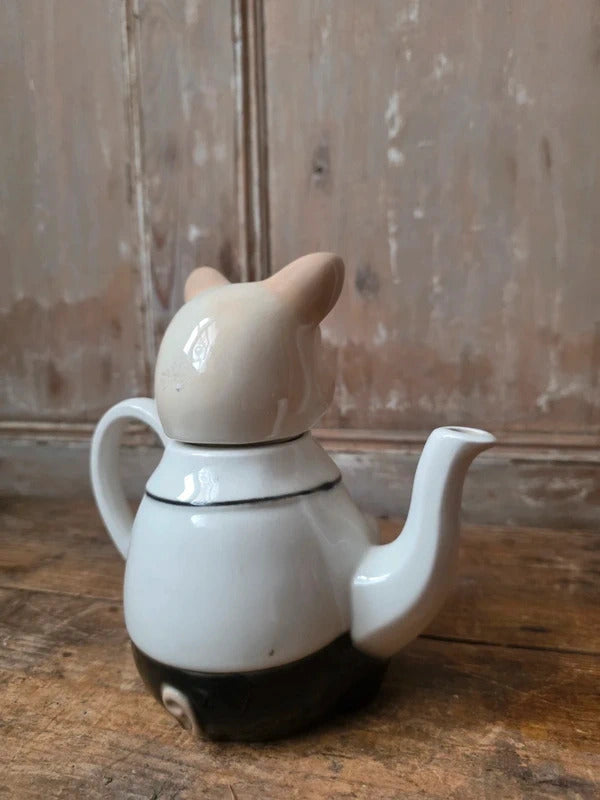 Tony Wood "Master Piggy" Novelty Teapot – Staffordshire Pottery – Vintage English Character Ware