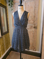 Load image into Gallery viewer, Vintage y2k polka dot tiered dress - Morgan et toi - black UK14
