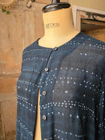 Load image into Gallery viewer, Paul Costelloe Dressage Navy Linen Mix Shirt jacket
