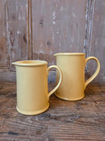 Load image into Gallery viewer, Vintage 1950s Ceramic Kitchen Jugs Lemon Yellow Pair
