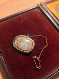 Georgian Mourning Brooch – Hair Under Glass – Dated 1803