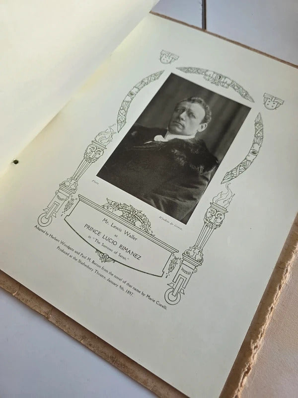 Antique 1909 Parts I Have Played Lewis Waller Actor Booklet 30 Photographs