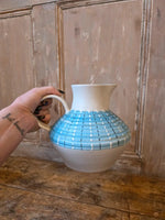 Load image into Gallery viewer, Vintage 1950s Denby Stoneware Jug Turquoise Hand Painted
