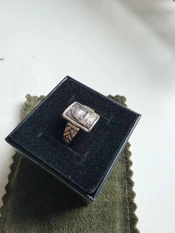 Vintage Mid-Century Men’s Sterling Silver Adjustable Ring
