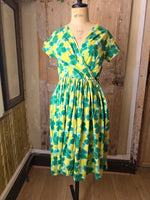 Load image into Gallery viewer, Vintage 1950s Cotton Fit And Flare Dress UK 8/10
