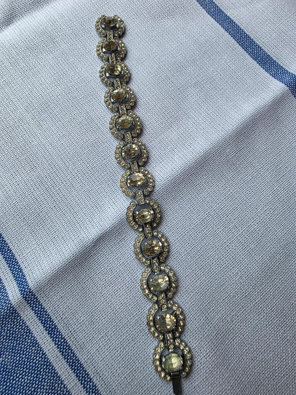 Vintage 1940s Paste Rhinestone Bracelet