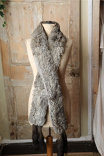 Load image into Gallery viewer, Vintage 1920s Chinchilla Fur Stole – Gatsby Era Grey Wrap – Long Luxury Scarf
