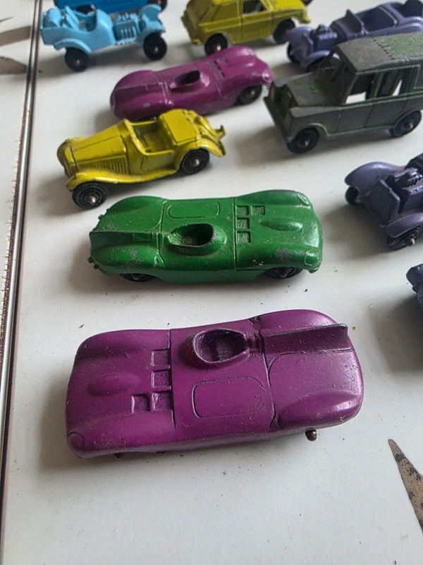 Vintage Tootsietoy Die Cast Car Job Lot – 1930s 1940s 1950s Mini Metal Cars